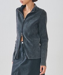 abahouse mavie | Wジップリブハイネックカーデ(カーディガン/ボレロ)