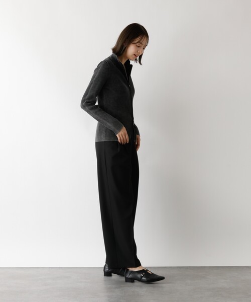 abahouse mavie(アバハウスマヴィ)の「Wジップリブハイネックカーデ(カーディガン/ボレロ・レディース・ネイビー/ブラック・フリー)」の8枚目の写真