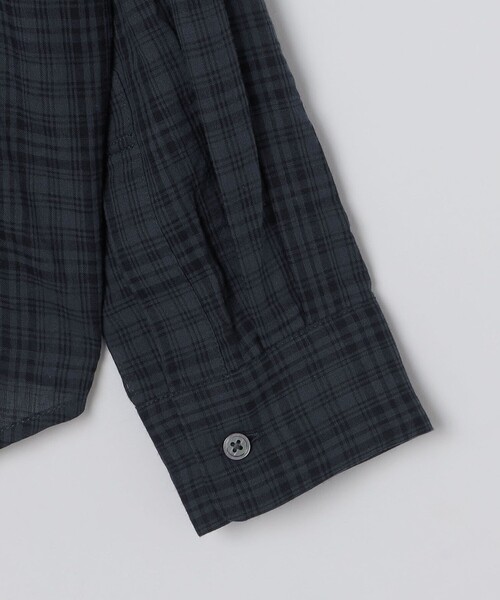 City Ambient Products（シティアンビエントプロダクツ）の「City Ambient Products: レギュラー ボイル チェック ロング スリーブ シャツ（シャツ/ブラウス・メンズ・ブラック/ネイビー・LARGE/MEDIUM/SMALL）」の14枚目の写真