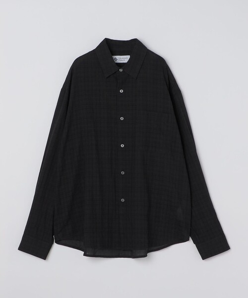 City Ambient Products（シティアンビエントプロダクツ）の「City Ambient Products: レギュラー ボイル チェック ロング スリーブ シャツ（シャツ/ブラウス・メンズ・ブラック/ネイビー・LARGE/MEDIUM/SMALL）」の17枚目の写真