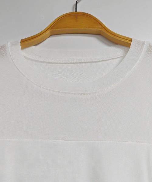ReRe(リリ)の「メッシュ切替ロングスリーブトップス(Tシャツ/カットソー・レディース・ブラック/ダークブラウン/ホワイト・MEDIUM)」の8枚目の写真