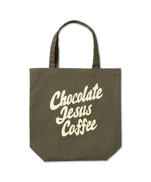 Chocolate Jesus Coffee(チョコレートジーザスコーヒー)の「COFFEE LOGO TOTE BAG(MEDIUM)(トートバッグ・メンズ・ピンク/ナチュラル/ブルー/ブラック/オリーブ・FREE)」の3枚目の写真