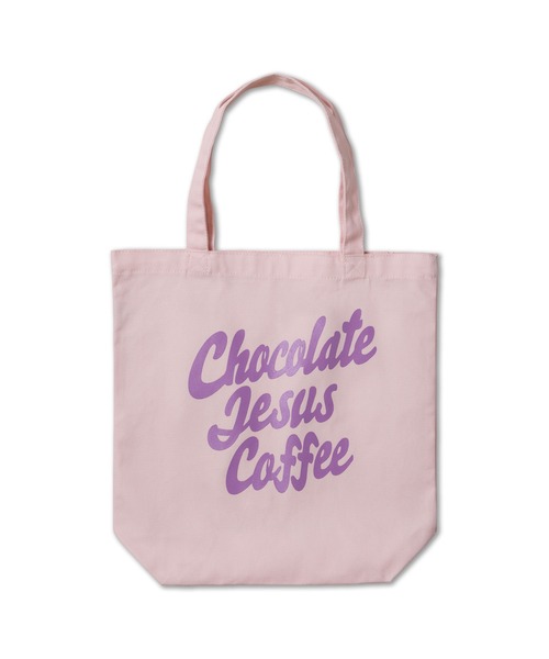 Chocolate Jesus Coffee(チョコレートジーザスコーヒー)の「COFFEE LOGO TOTE BAG(MEDIUM)(トートバッグ・メンズ・ピンク/ナチュラル/ブルー/ブラック/オリーブ・FREE)」の5枚目の写真