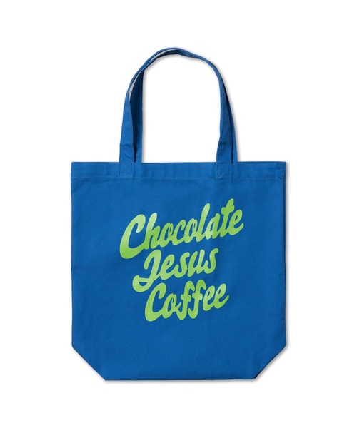 Chocolate Jesus Coffee(チョコレートジーザスコーヒー)の「COFFEE LOGO TOTE BAG(MEDIUM)(トートバッグ・メンズ・ピンク/ナチュラル/ブルー/ブラック/オリーブ・FREE)」の4枚目の写真