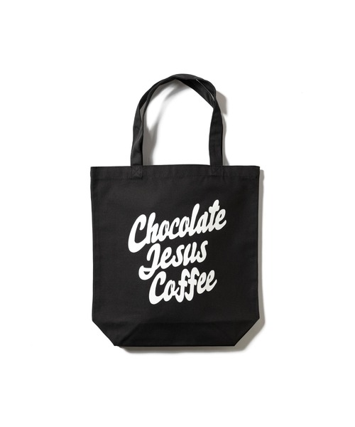 Chocolate Jesus Coffee(チョコレートジーザスコーヒー)の「COFFEE LOGO TOTE BAG(MEDIUM)(トートバッグ・メンズ・ピンク/ナチュラル/ブルー/ブラック/オリーブ・FREE)」の2枚目の写真