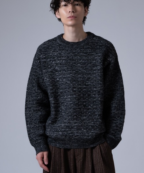 Crownor(クラウノアー)の「ジャガード ニットセーター(ニット/セーター・メンズ・ホワイト/ブラック・LARGE/MEDIUM)」の2枚目の写真