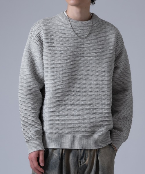 Crownor(クラウノアー)の「ジャガード ニットセーター(ニット/セーター・メンズ・ホワイト/ブラック・LARGE/MEDIUM)」の7枚目の写真