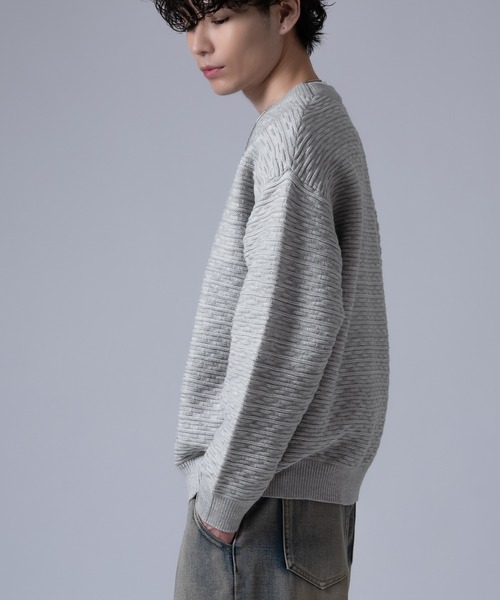 Crownor(クラウノアー)の「ジャガード ニットセーター(ニット/セーター・メンズ・ホワイト/ブラック・LARGE/MEDIUM)」の8枚目の写真