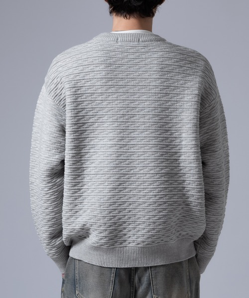 Crownor(クラウノアー)の「ジャガード ニットセーター(ニット/セーター・メンズ・ホワイト/ブラック・LARGE/MEDIUM)」の9枚目の写真