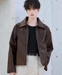 ASTRONOMY（アストロノミー）の「PU合皮コンパクト短丈ブルゾン（ブルゾン）」