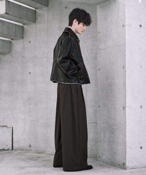 ASTRONOMY(アストロノミー)の「PUコンパクトショートブルゾン(ブルゾン・メンズ・ブラック系/ブラウン/ブラック・L/XL/S/M)」の12枚目の写真