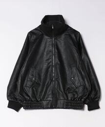 【URBAN ISLAND SOCIETY/アーバンアイランドソサエティ】UIS STAND COLLAR LEATHER JACKET