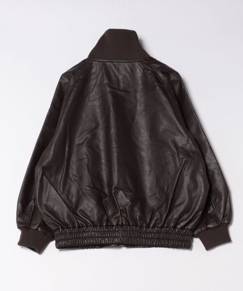 URBAN ISLAND SOCIETY(アーバンアイランドソサエティ)の「【URBAN ISLAND SOCIETY/アーバンアイランドソサエティ】UIS STAND COLLAR LEATHER JACKET(その他アウター・レディース・ブラック/ブラウン・FREE)」の3枚目の写真