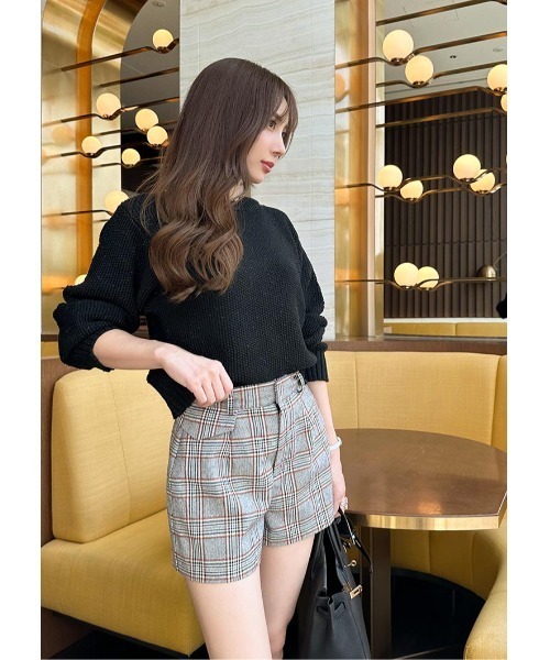 LUDICRUM(ルーディクルム)の「Mix knit top(ニット/セーター・レディース・ブラック/オフホワイト・FREE)」の2枚目の写真