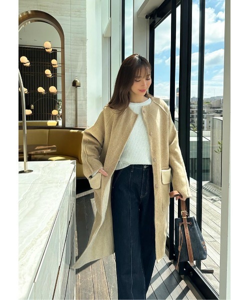 LUDICRUM(ルーディクルム)の「Mix knit top(ニット/セーター・レディース・ブラック/オフホワイト・FREE)」の7枚目の写真