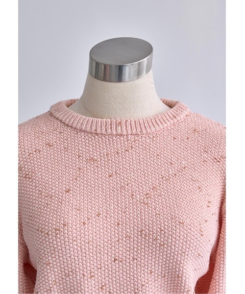 LUDICRUM(ルーディクルム)の「Mix knit top(ニット/セーター・レディース・ブラック/オフホワイト・FREE)」の17枚目の写真