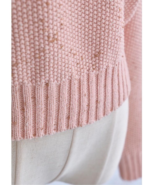 LUDICRUM(ルーディクルム)の「Mix knit top(ニット/セーター・レディース・ブラック/オフホワイト・FREE)」の19枚目の写真