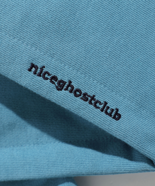 NICE GHOST CLUB(ナイスゴーストクラブ)の「NEW COLLEGE HOODIE_BLUE(NG2ESUM404A)(パーカー・レディース・ブルー・S/M/L)」の4枚目の写真