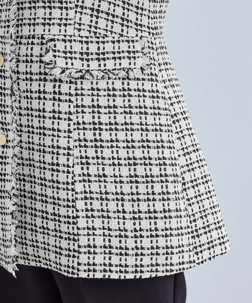 ROPE' PICNIC（ロペピクニック）の「【WEB限定】ツイード金ボタンジレベスト/セレモニー対応・リンクコーデ（ベスト・レディース・オフホワイト/ブラック系その他/ネイビー/ライトグレー・FREE）」の11枚目の写真