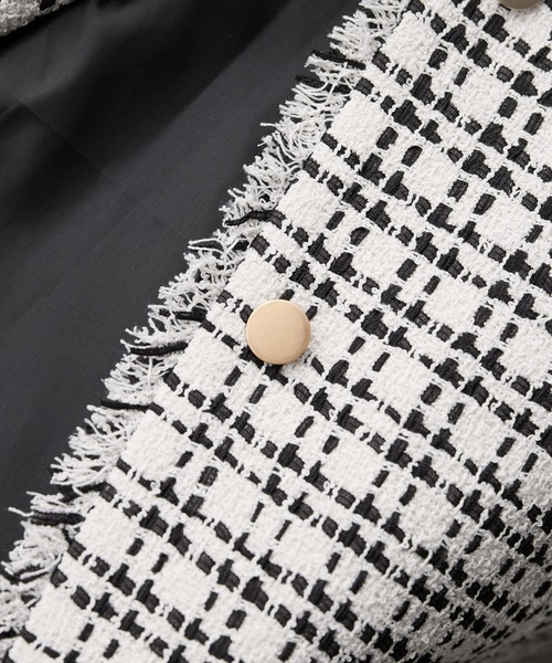 ROPE' PICNIC（ロペピクニック）の「【WEB限定】ツイード金ボタンジレベスト/セレモニー対応・リンクコーデ（ベスト・レディース・オフホワイト/ブラック系その他/ネイビー/ライトグレー・FREE）」の17枚目の写真
