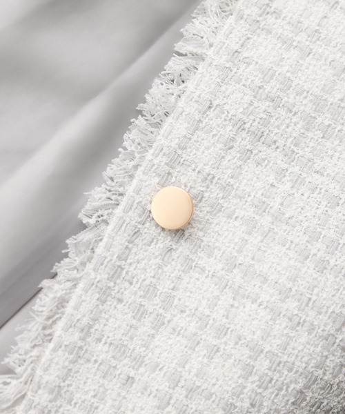 ROPE' PICNIC（ロペピクニック）の「【WEB限定】ツイード金ボタンジレベスト/セレモニー対応・リンクコーデ（ベスト・レディース・オフホワイト/ブラック系その他/ネイビー/ライトグレー・FREE）」の18枚目の写真