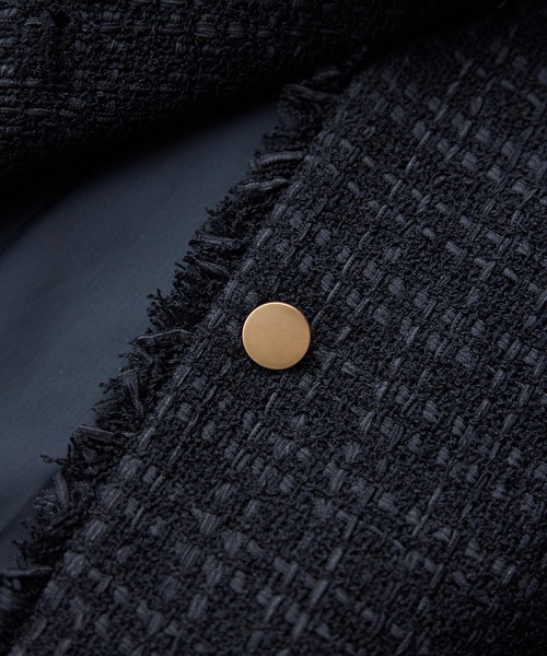 ROPE' PICNIC（ロペピクニック）の「【WEB限定】ツイード金ボタンジレベスト/セレモニー対応・リンクコーデ（ベスト・レディース・オフホワイト/ブラック系その他/ネイビー/ライトグレー・FREE）」の21枚目の写真