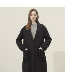 Knitted Wool Single Coat _Black