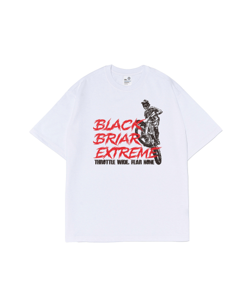 BLACK BRIAR(ブラックブライアー)の「BBバイクライディングTシャツ(ホワイト)(Tシャツ/カットソー・レディース・その他・M/L/2XL/XL)」の1枚目の写真