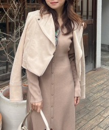 rienda（リエンダ）の「26SSフェイクスエードライダースジャケット 春服（ブルゾン）」