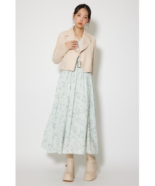 rienda（リエンダ）の「26SSフェイクスエードライダースジャケット 春服（ブルゾン・レディース・ブラック/ベージュ/ピンク・SMALL/MEDIUM）」の16枚目の写真