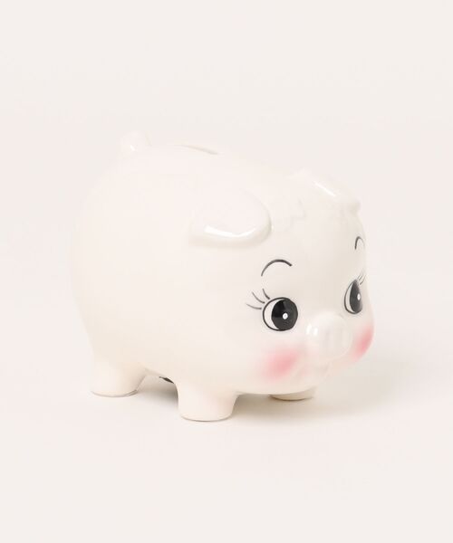 カヤ】瀬戸焼 豚ちゃん貯金箱 白（インテリア雑貨）｜カヤ（カヤ）の
