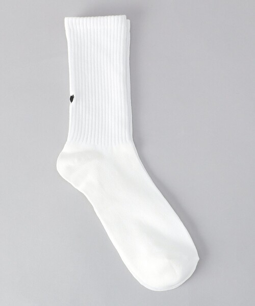 coen（コーエン）の「ハートバック刺繍リブソックス（ソックス/靴下・レディース・オフホワイト/ブラック/ピンク/その他1・FREE）」の6枚目の写真