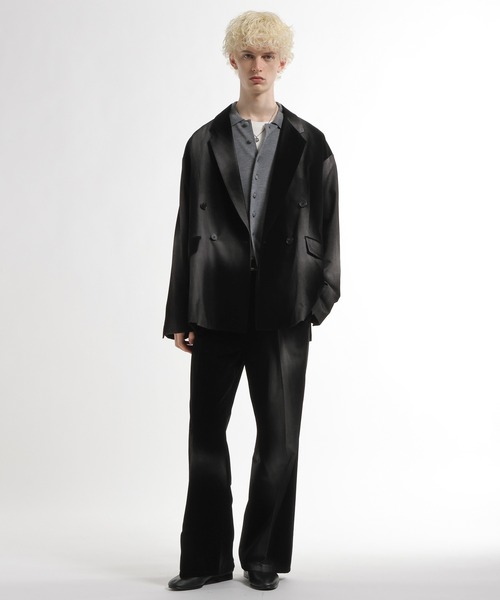 HARE（ハレ）の「【SET UP対応】フロッキーカコウジャケット(HARE)（テーラードジャケット・メンズ・グリーン系その他/ブラック系その他・FREE）」の5枚目の写真