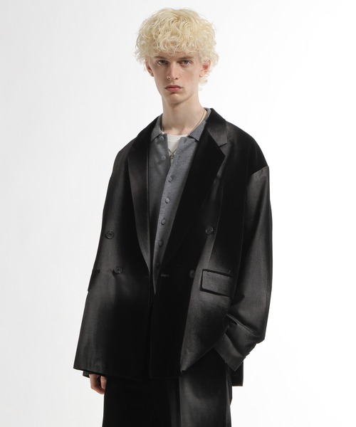 HARE（ハレ）の「【SET UP対応】フロッキーカコウジャケット(HARE)（テーラードジャケット・メンズ・グリーン系その他/ブラック系その他・FREE）」の8枚目の写真