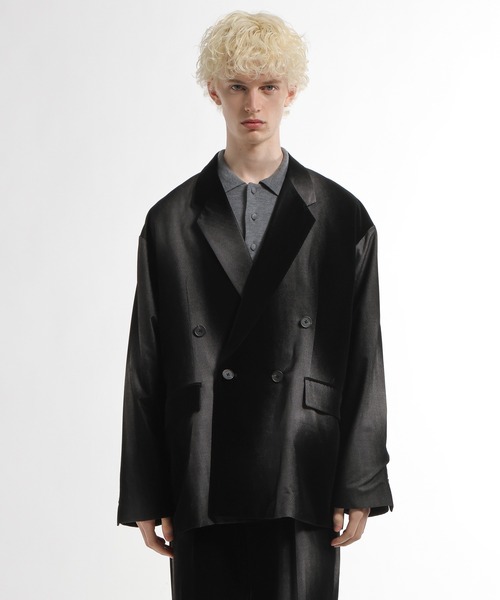 HARE（ハレ）の「【SET UP対応】フロッキーカコウジャケット(HARE)（テーラードジャケット・メンズ・グリーン系その他/ブラック系その他・FREE）」の12枚目の写真