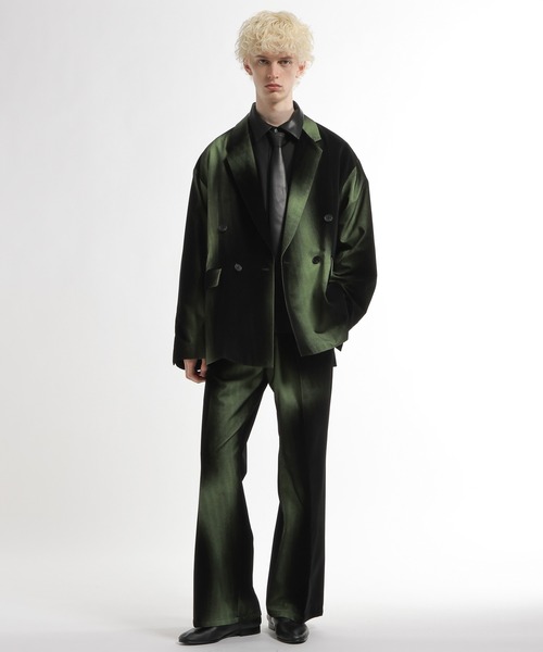 HARE（ハレ）の「【SET UP対応】フロッキーカコウジャケット(HARE)（テーラードジャケット・メンズ・グリーン系その他/ブラック系その他・FREE）」の6枚目の写真