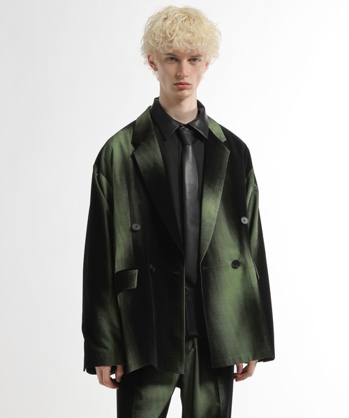 HARE（ハレ）の「【SET UP対応】フロッキーカコウジャケット(HARE)（テーラードジャケット・メンズ・グリーン系その他/ブラック系その他・FREE）」の11枚目の写真