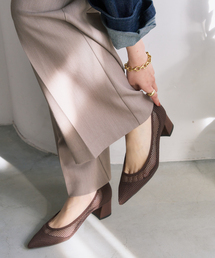 LE TALON | 《追加》4.5cmポインテッドネットパンプス(パンプス)