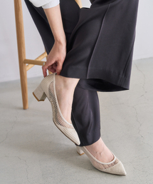 LE TALON（ルタロン）の「《追加》4.5cmポインテッドネットパンプス（パンプス）」