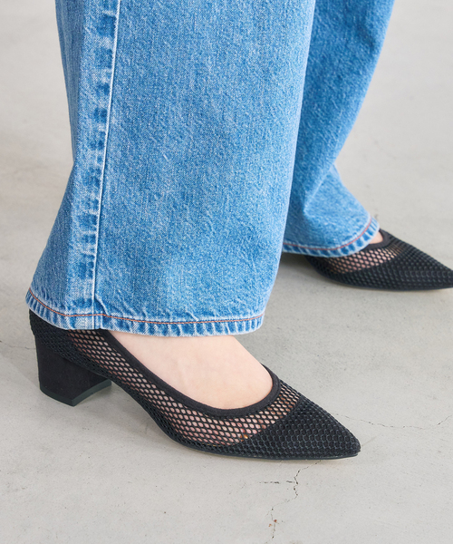 LE TALON（ルタロン）の「《追加》4.5cmポインテッドネットパンプス（パンプス・レディース・アイボリー/ブラウン/ブラック×ブラック・21/21.5/22cm/22.5cm/23cm/23.5cm/24cm/24.5cm/25cm/25.5cm）」の13枚目の写真