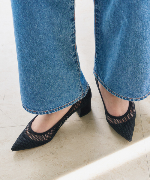 LE TALON（ルタロン）の「《追加》4.5cmポインテッドネットパンプス（パンプス・レディース・アイボリー/ブラウン/ブラック×ブラック・21/21.5/22cm/22.5cm/23cm/23.5cm/24cm/24.5cm/25cm/25.5cm）」の15枚目の写真