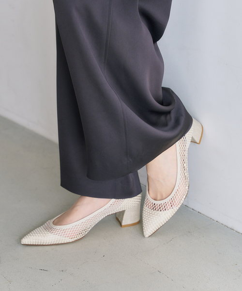 LE TALON（ルタロン）の「《追加》4.5cmポインテッドネットパンプス（パンプス・レディース・アイボリー/ブラウン/ブラック×ブラック・21/21.5/22cm/22.5cm/23cm/23.5cm/24cm/24.5cm/25cm/25.5cm）」の19枚目の写真