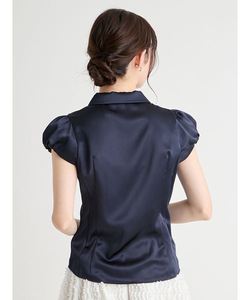 CELFORD（セルフォード）の「【洗える】】フロントスカラサテンブラウス（シャツ/ブラウス・レディース・アイボリー/ネイビー・36/38）」の17枚目の写真