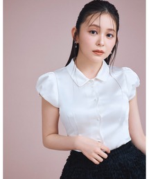 CELFORD | 【洗える】】フロントスカラサテンブラウス(シャツ/ブラウス)