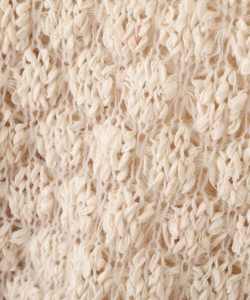 FREE'S MART（フリーズマート）の「◆ポコポコワンショル脇ドロストオーバーニット（ニット/セーター・レディース・ホワイト/ピンク/ブラウン・FREE）」の13枚目の写真