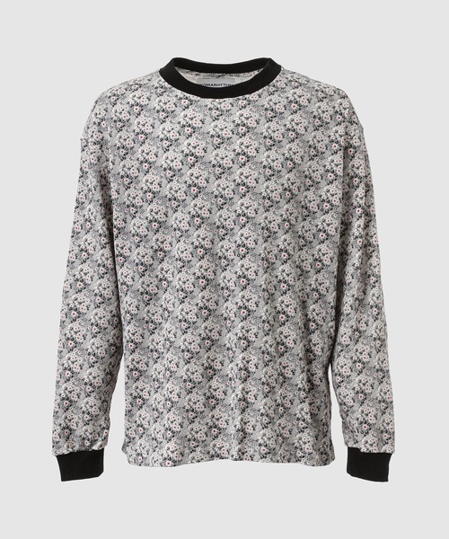 NOMA t.d.(ノーマティーディー)の「Small Flower Waffle Tee(Tシャツ/カットソー・メンズ・グレー/ブラック・3)」の2枚目の写真