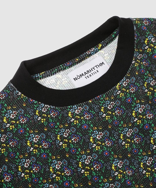 NOMA t.d.(ノーマティーディー)の「Small Flower Waffle Tee(Tシャツ/カットソー・メンズ・グレー/ブラック・3)」の4枚目の写真