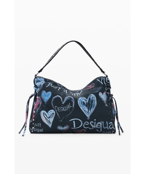 Desigual(デシグアル)の「Graffiti-Print Denim-Style Shoulder Bag/グラフィティプリント デニム風ショルダーバッグ(ショルダーバッグ・レディース・マルチ・FREE)」の8枚目の写真