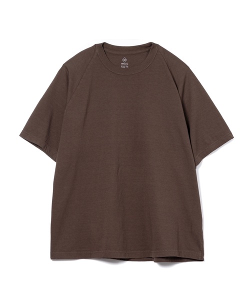 DAILY STANDARD by SANDINISTA（デイリースタンダードバイサンディニスタ）の「Cadet American Cotton Easy Fit Raglan Tee / アメリカコットン使用イージーフィットラグランTシャツ（Tシャツ/カットソー・メンズ・チャコール/ホワイト/ブラウン/ブラック・SMALL/MEDIUM/LARGE）」の4枚目の写真
