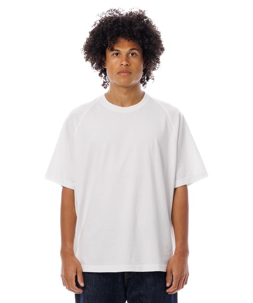 DAILY STANDARD by SANDINISTA（デイリースタンダードバイサンディニスタ）の「Cadet American Cotton Easy Fit Raglan Tee / アメリカコットン使用イージーフィットラグランTシャツ（Tシャツ/カットソー・メンズ・チャコール/ホワイト/ブラウン/ブラック・SMALL/MEDIUM/LARGE）」の17枚目の写真